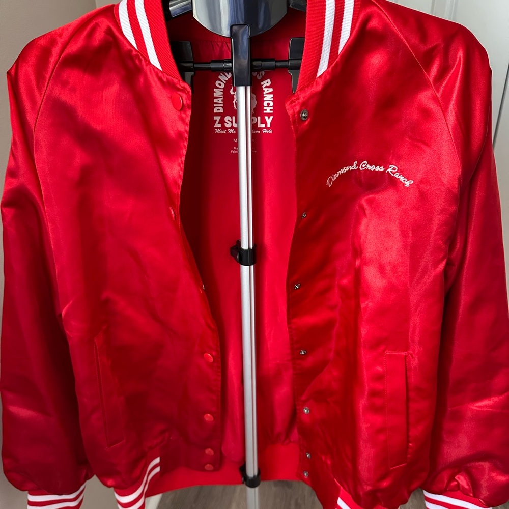 Z Supply Red Graphic Jacket